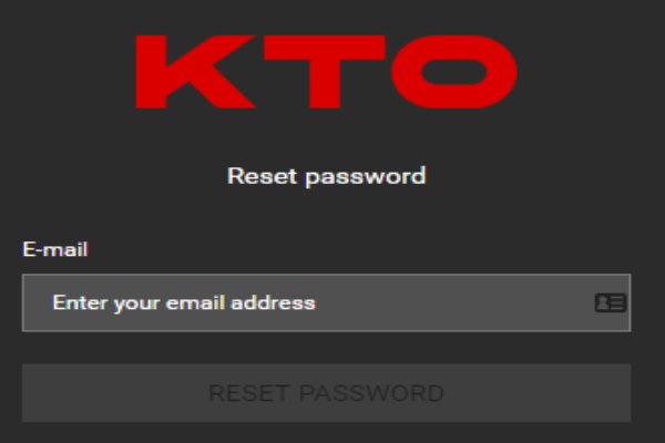 KTO password reset