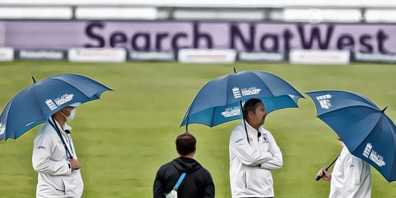 Day 1 Test Match of West Indies and England Welcomed by Rain